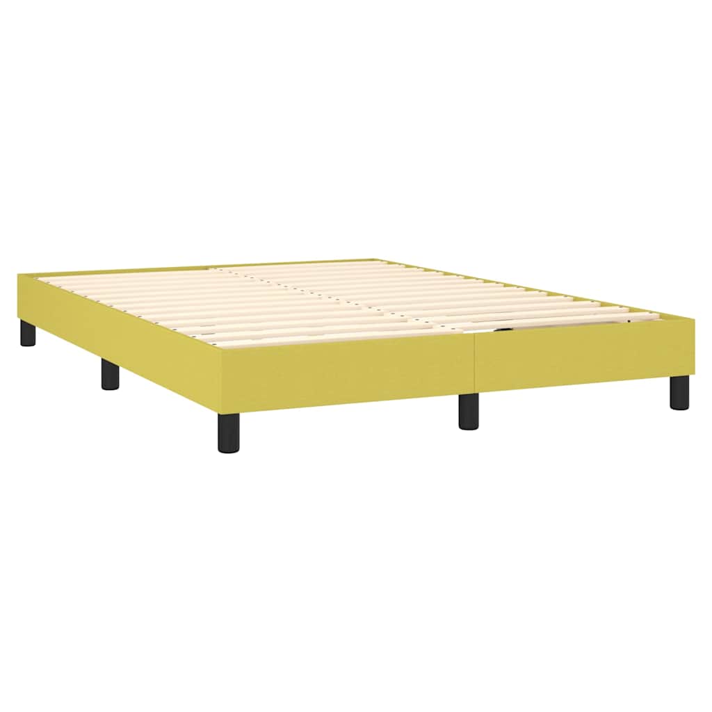 Box spring postel s matrací zelená 140x190 cm textil - obrázek 4