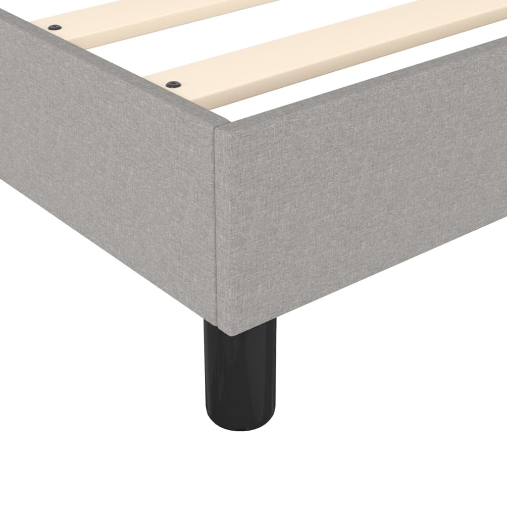  Boxspring posteľ s matracom bledosivá 140x200 cm látka