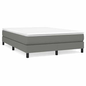 Box spring postel s matrací tmavě šedá 160x200 cm textil - obrázek 2