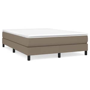 Box spring postel s matrací taupe 160x200 cm textil - obrázek 2