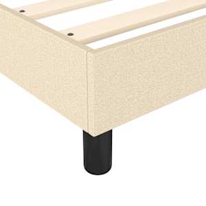 Box spring postel s matrací krémová 200x200 cm textil - obrázek 7