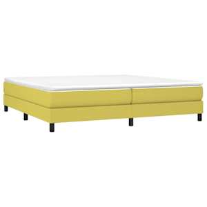 Box spring postel s matrací zelená 200x200 cm textil - obrázek 3