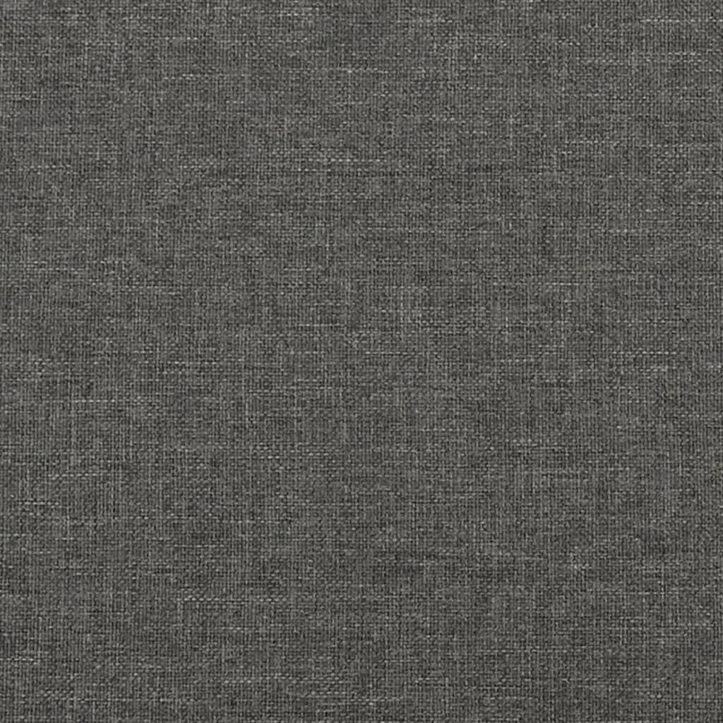 Box Spring Bed with Mattress Dark Gray - Image 9