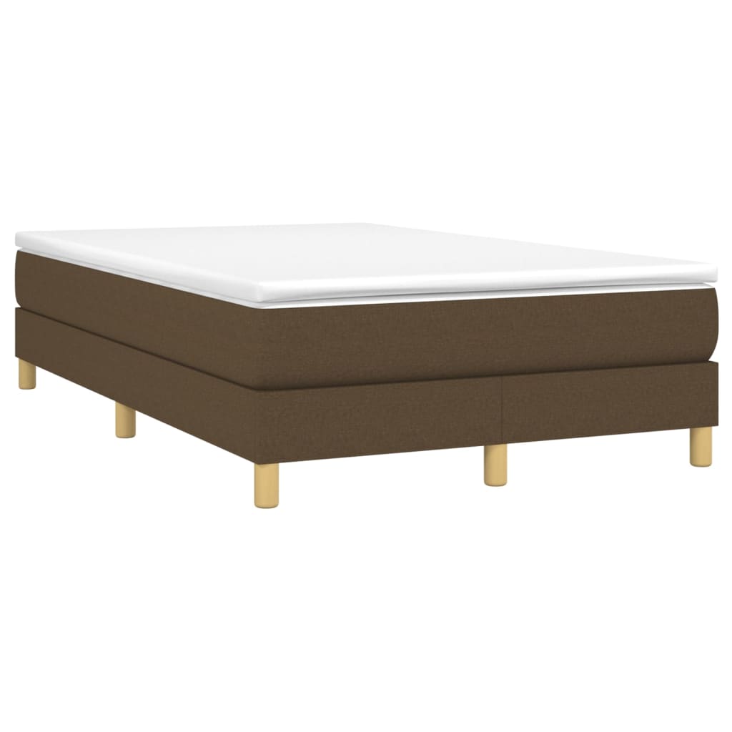 Thumbnail - vidaXL Boxspringbett mit Matratze Dunkelbraun 120x200 cm Stoff