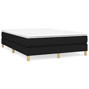 Box spring postel s matrací černá 140 x 190 cm textil - obrázek 2