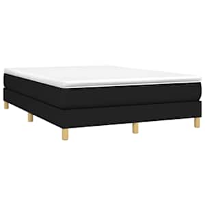 Box spring postel s matrací černá 140 x 190 cm textil - obrázek 3
