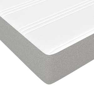 Box spring postel s matrací světle šedá 180 x 200 cm textil - obrázek 8