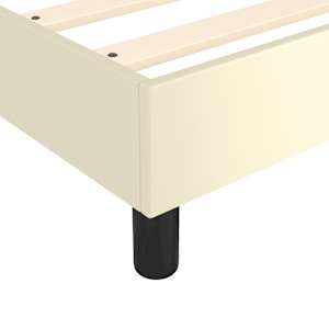 Box spring postel s matrací krémová 80 x 200 cm umělá kůže - obrázek 7