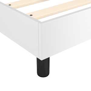 Box spring postel s matrací bílá 90x200 cm umělá kůže - obrázek 7
