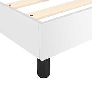 Box spring postel s matrací bílá 160x200 cm umělá kůže - obrázek 7