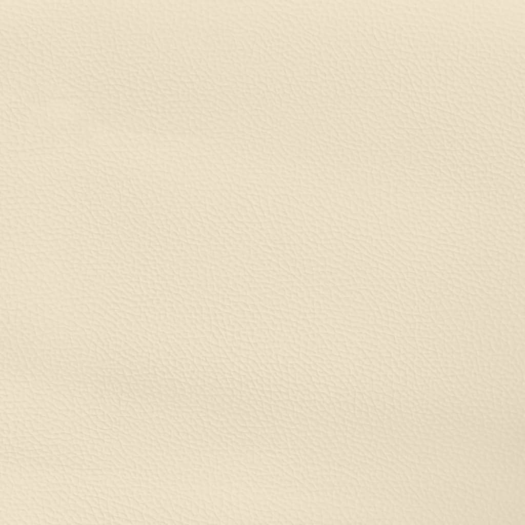 Box spring postelja z vzmetnico krem 180x200 cm umetno usnje - slika 9