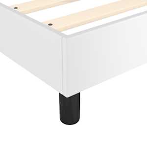 Box spring postel s matrací bílá 200x200 cm umělá kůže - obrázek 7