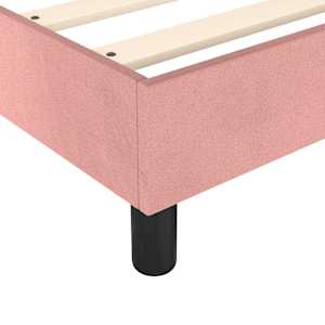 Box spring postel s matrací růžová 80 x 200 cm samet - obrázek 7