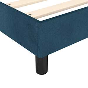 Box spring postel s matrací tmavě modrá 90x200 cm samet - obrázek 7