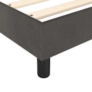 Box spring postel s matrací tmavě šedá 100x200 cm samet - obrázek 7