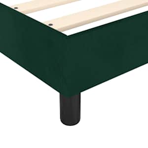 Box spring postel s matrací tmavě zelená 100x200 cm samet - obrázek 7