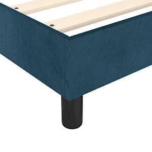 Box spring postel s matrací tmavě modrá 100x200 cm samet - obrázek 7