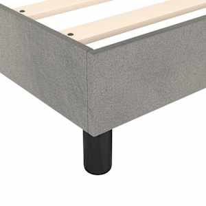 Box spring postel s matrací světle šedá 160x200 cm samet - obrázek 7