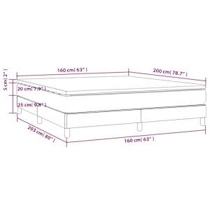 Box spring postel s matrací růžová 160x200 cm samet - obrázek 10