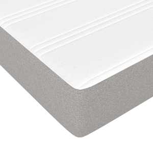 Box spring postel s matrací světle šedá 90x200 cm textil - obrázek 8