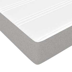 Box spring postel s matrací světle šedá 120 x 200 cm textil - obrázek 8
