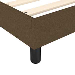 Box spring postel s matrací tmavě hnědá 140x190 cm textil - obrázek 7