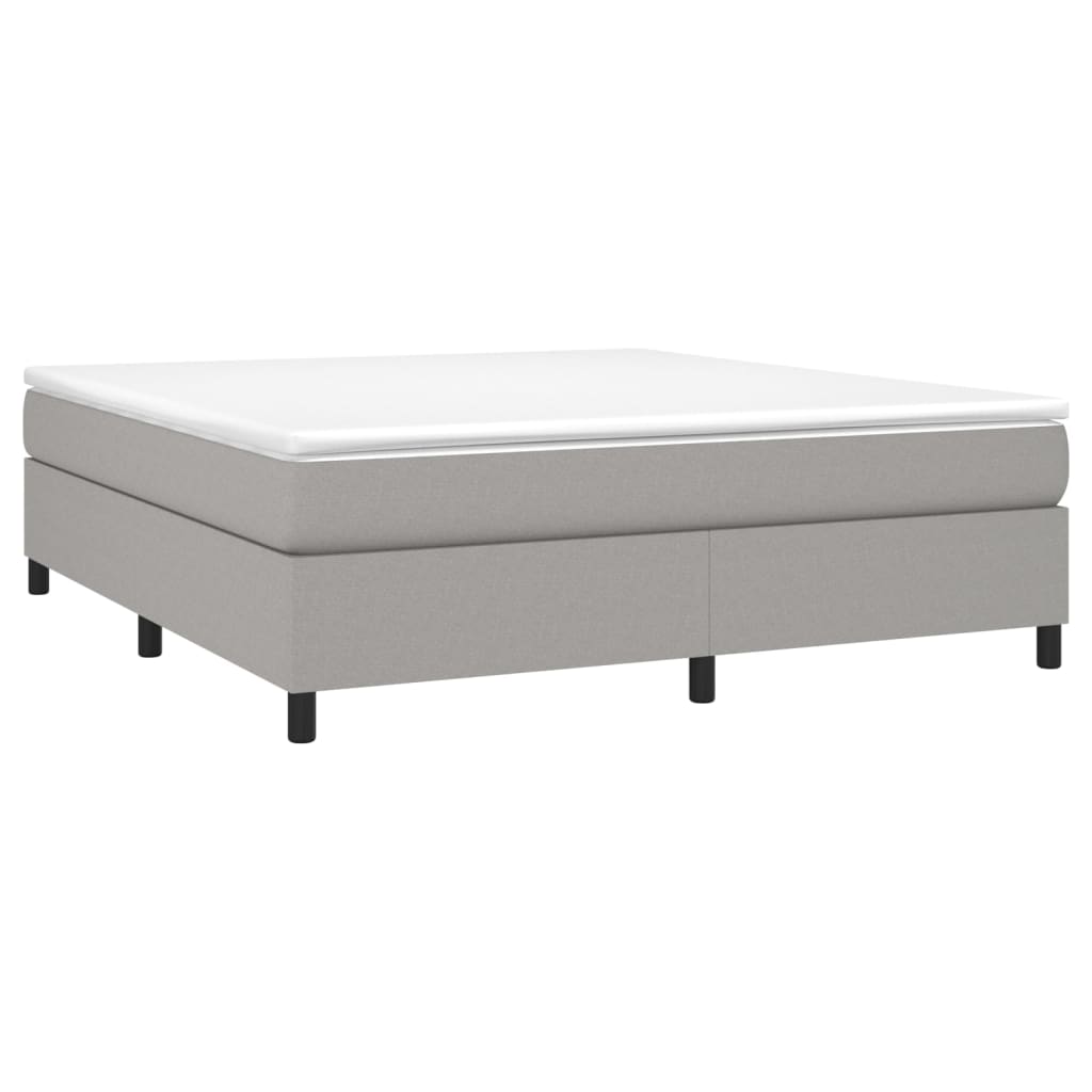  Boxspring posteľ s matracom svetlosivá 100x200 cm látka