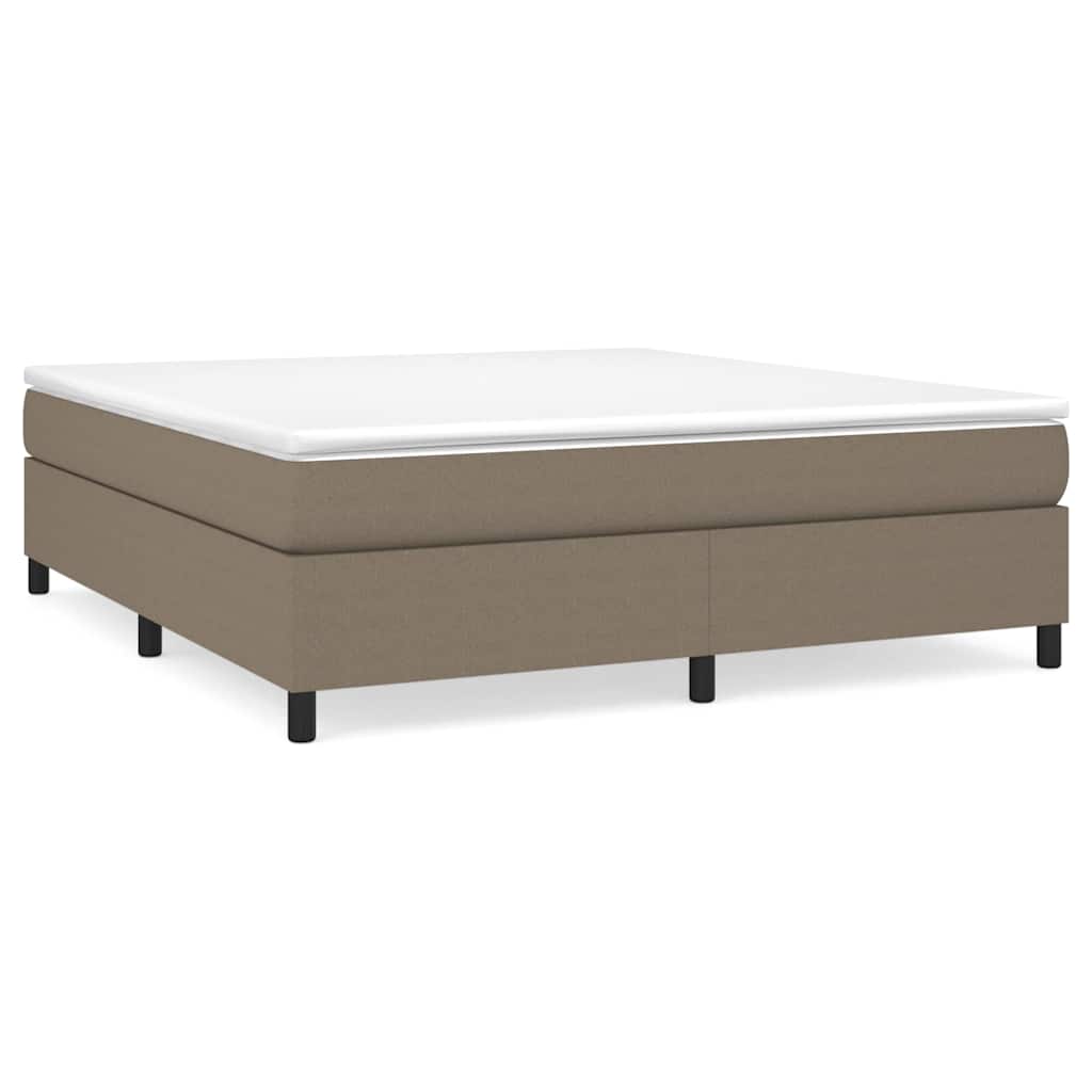 vidaXL Boxspring met matras stof taupe 160x200 cm, foto 3