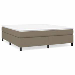 Box spring postel s matrací taupe 160x200 cm textil - obrázek 2