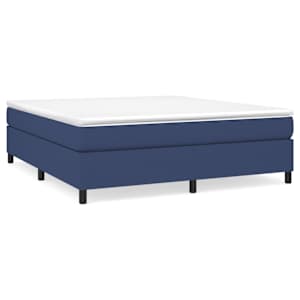 Box spring postel s matrací modrá 160x200 cm textil - obrázek 2