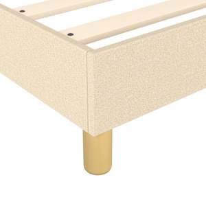 Box spring postel s matrací krémová 80 x 200 cm textil - obrázek 7