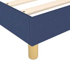 Box spring postelja z vzmetnico moder 80x200 cm blago - slika 7