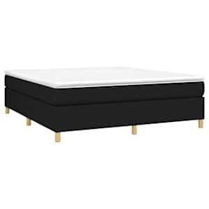 Box spring postel s matrací černá 160x200 cm textil - obrázek 3