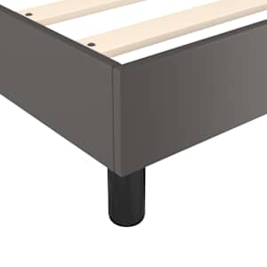 Box spring postel s matrací šedá 80 x 200 cm umělá kůže - obrázek 7