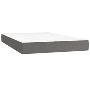 Box spring postel s matrací šedá 120x200 cm umělá kůže - obrázek 5