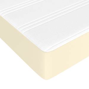 Box spring postel s matrací krémová 160x200 cm umělá kůže - obrázek 8