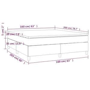 Box spring postel s matrací krémová 160x200 cm umělá kůže - obrázek 10