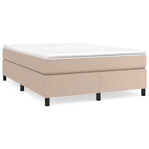 Box spring postel s matrací cappuccino 160x200 cm umělá kůže - obrázek 2
