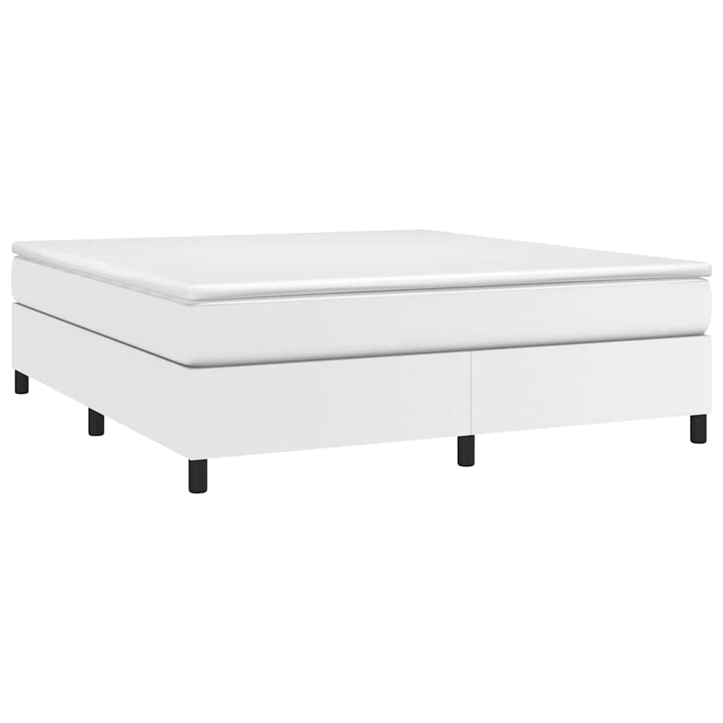 vidaXL Boxspring met matras kunstleer wit 180x200 cm, foto 2