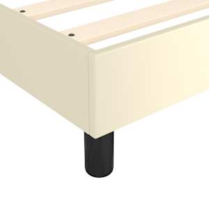 Box spring postel s matrací krémová 200x200 cm umělá kůže - obrázek 7