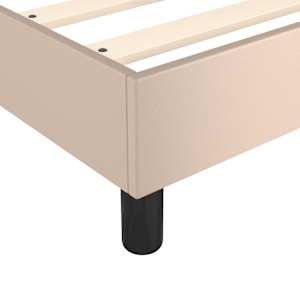 Box spring postel s matrací cappuccino 200 x 200 cm umělá kůže - obrázek 7