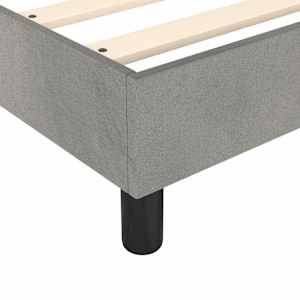 Box spring postel s matrací světle šedá 80 x 200 cm samet - obrázek 7