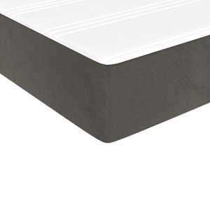 Box spring postel s matrací tmavě šedá 100x200 cm samet - obrázek 8