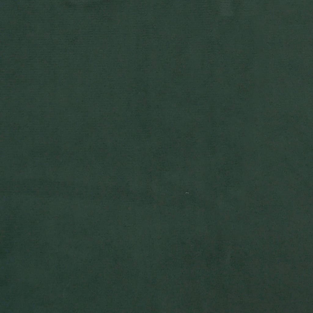Pat box spring cu saltea, verde închis, 140x200 cm, catifea