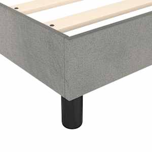 Box spring postel s matrací světle šedá 200x200 cm samet - obrázek 7