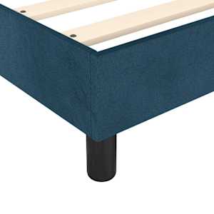 Box spring postel s matrací tmavě modrá 200x200 cm samet - obrázek 7