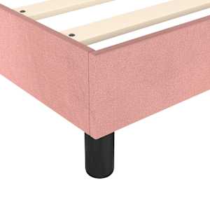 Box spring postel s matrací růžová 200x200 cm samet - obrázek 7