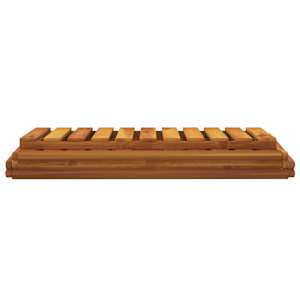3patrový skládací regál 70 x 31 x 63 cm masivní akáciové dřevo - obrázek 8