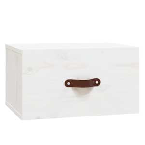 vidaXL seinale kinnitatav &ouml;&ouml;kapp, valge, 40 x 29,5 x 22 cm