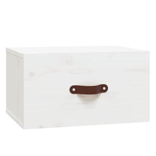 vidaXL seinale kinnitatav &ouml;&ouml;kapp, valge, 40 x 29,5 x 22 cm